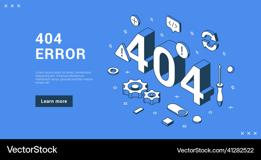 404 error connection not found failure download 404 error connection not found failure download vector image