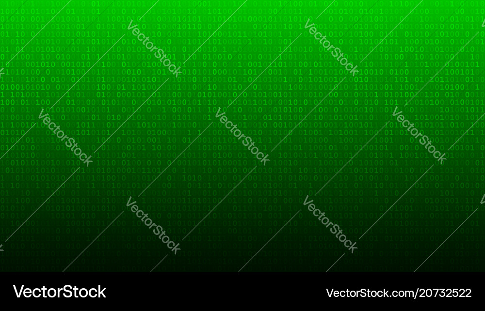 Abstract background of ones and zeros Vector Image