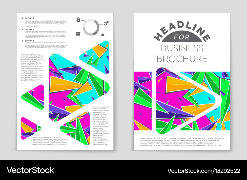 Abstract layout background set for art vector image