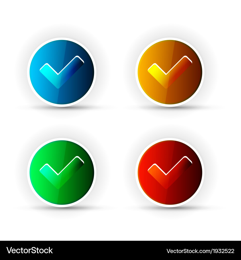 Check button Vector Image