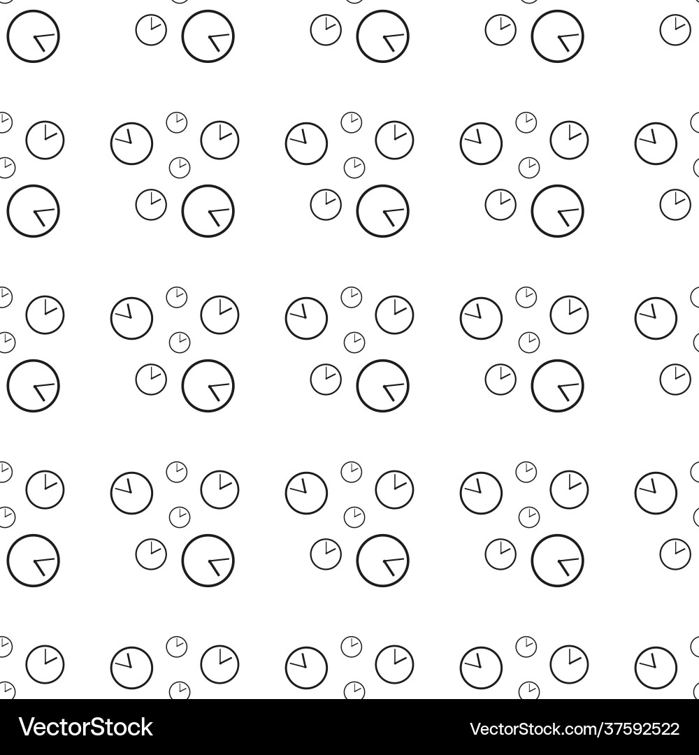 Clock timer seamless pattern background business Clock timer seamless pattern background business vector image