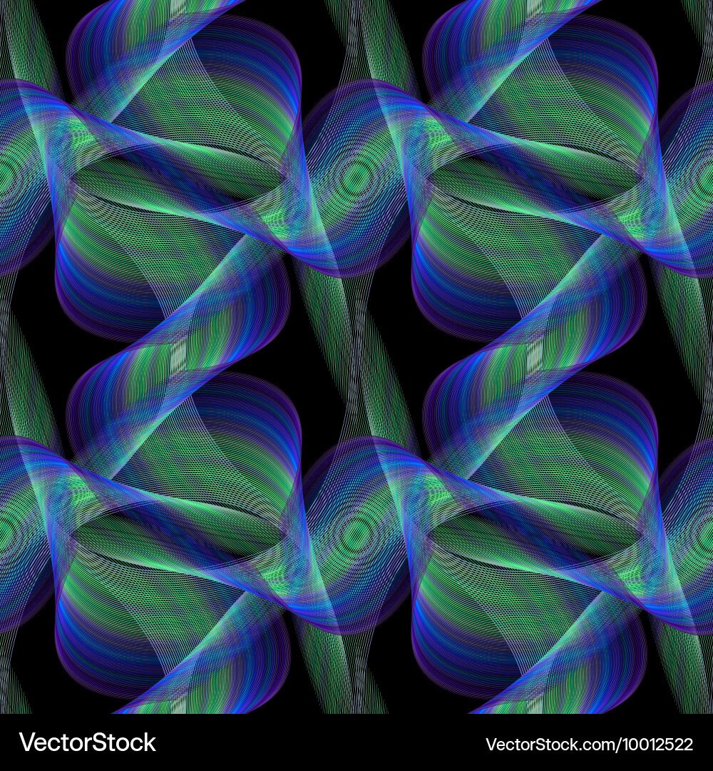 Fractal design pattern background vector image