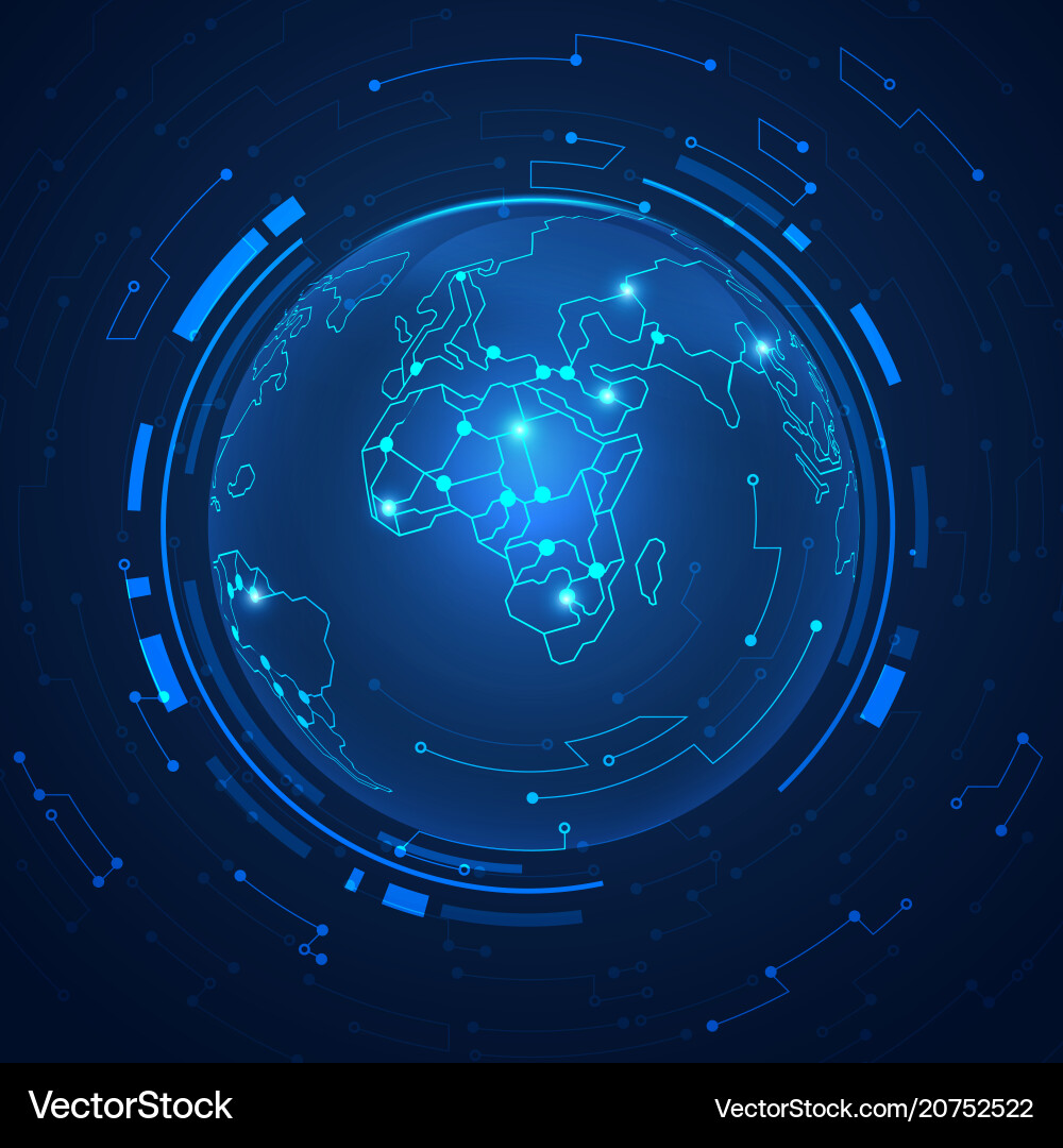 Global Network Connection vector image