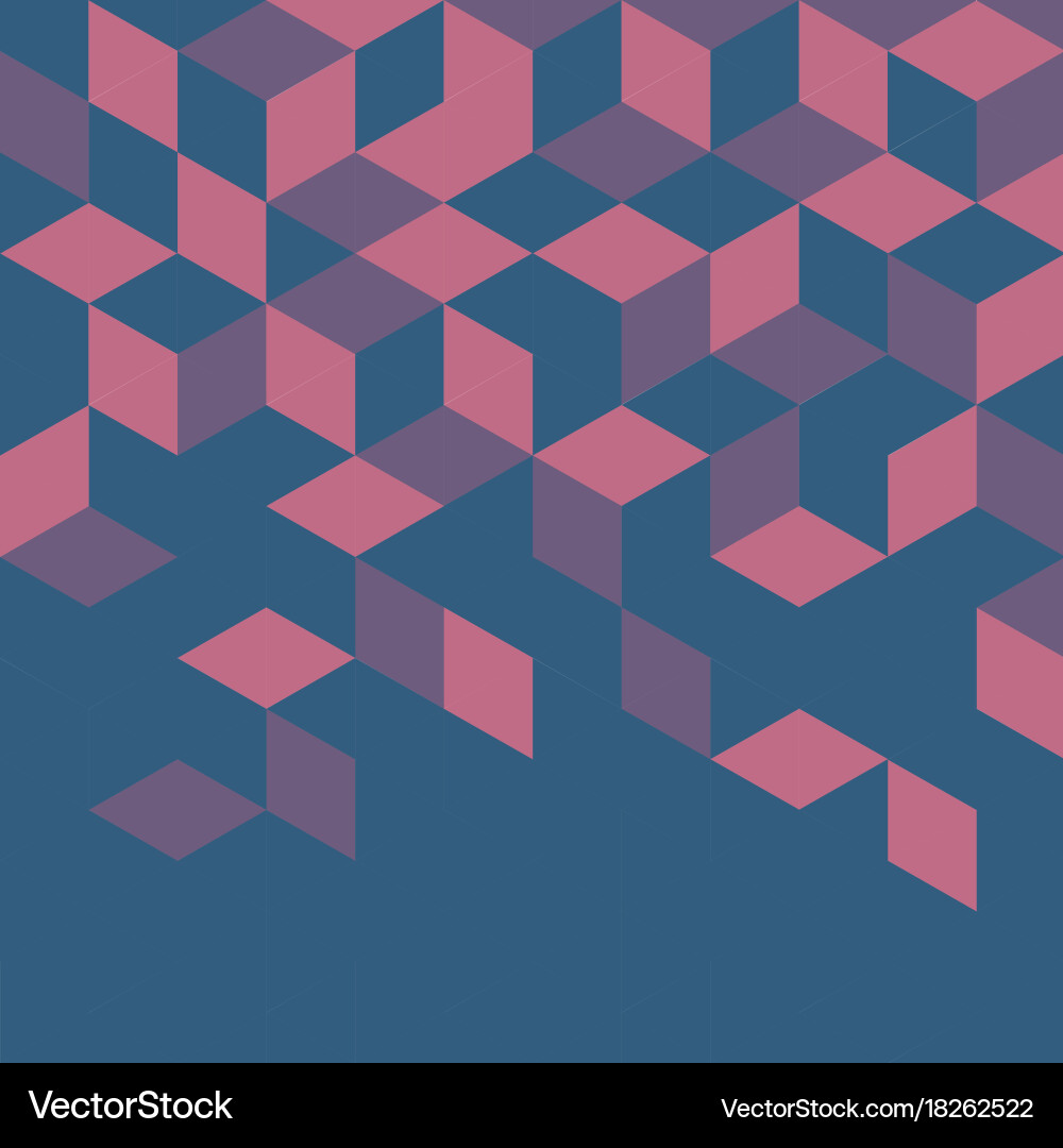 Retro Geometric Pattern Background Vector Image