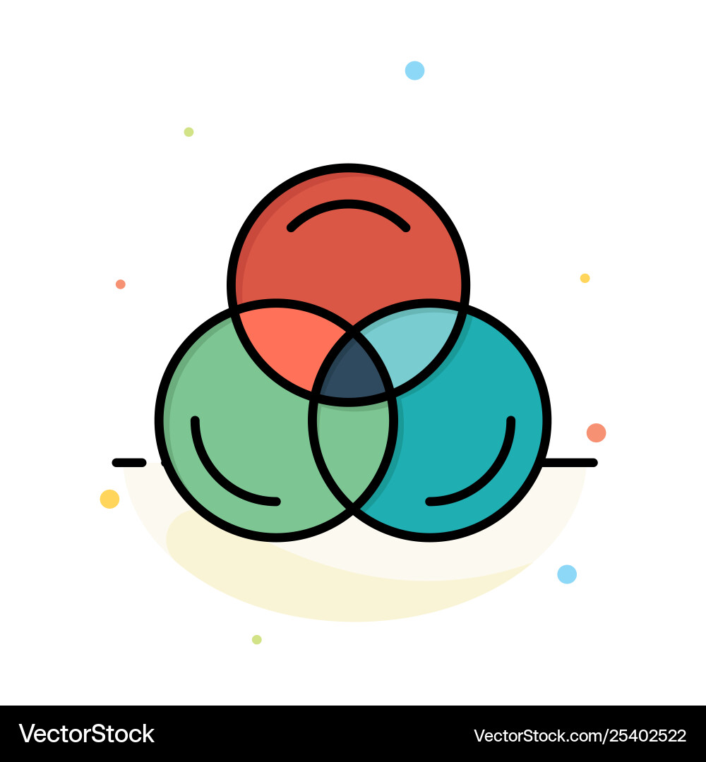Rgb color web abstract flat icon template Rgb color web abstract flat icon template vector image