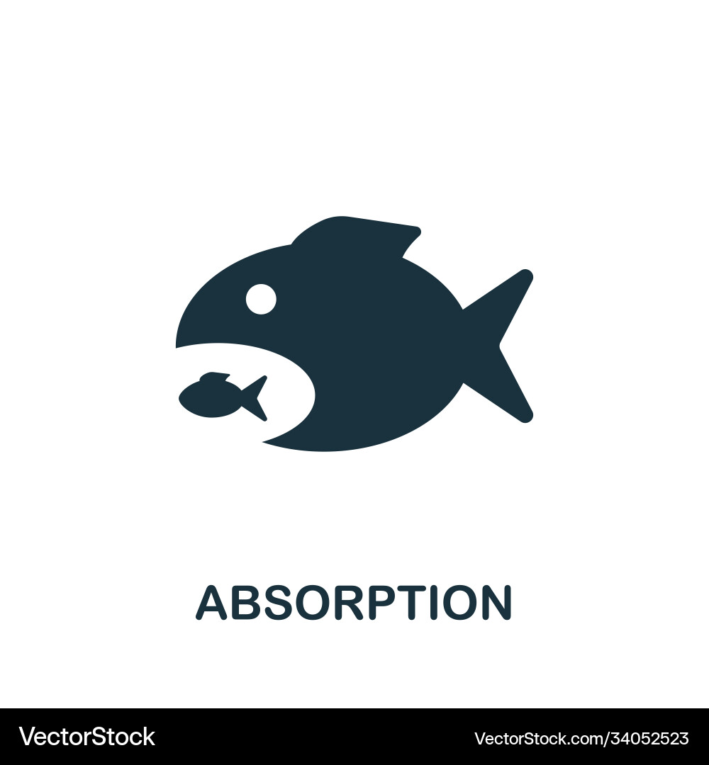 Absorption icon simple element from banking Vector Image