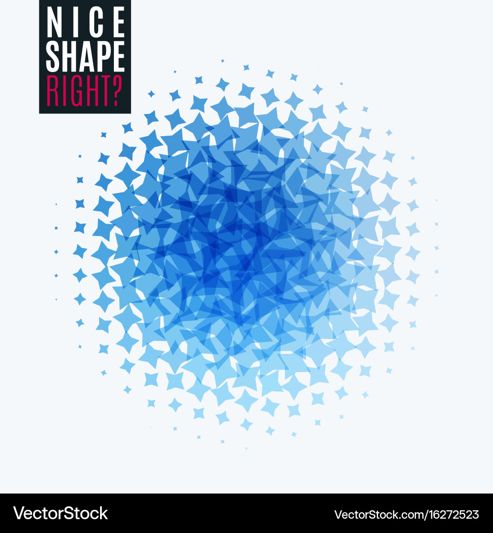 Abstract design elements with stars for fun vector image