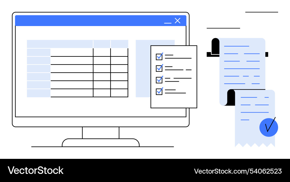 Digital task management and organization Digital task management and organization vector image