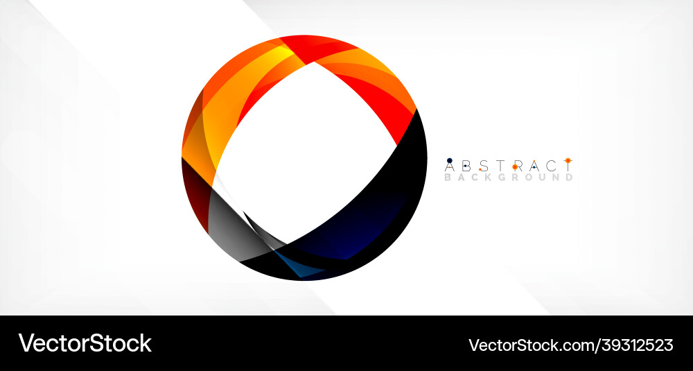 Geometric abstract background circle created Geometric abstract background circle created vector image