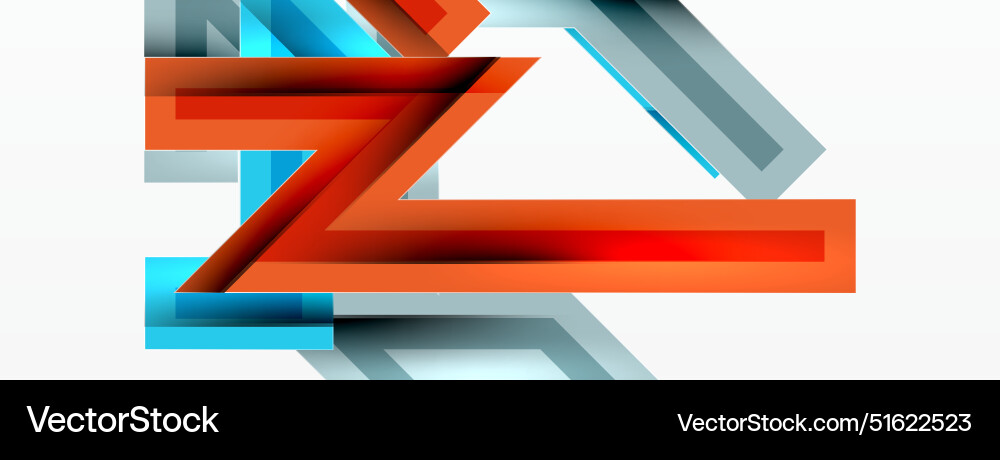 Line zig zag dynamic geometric abstract background Vector Image