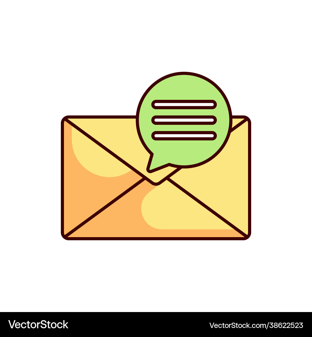 Message icon mail Message icon mail vector image