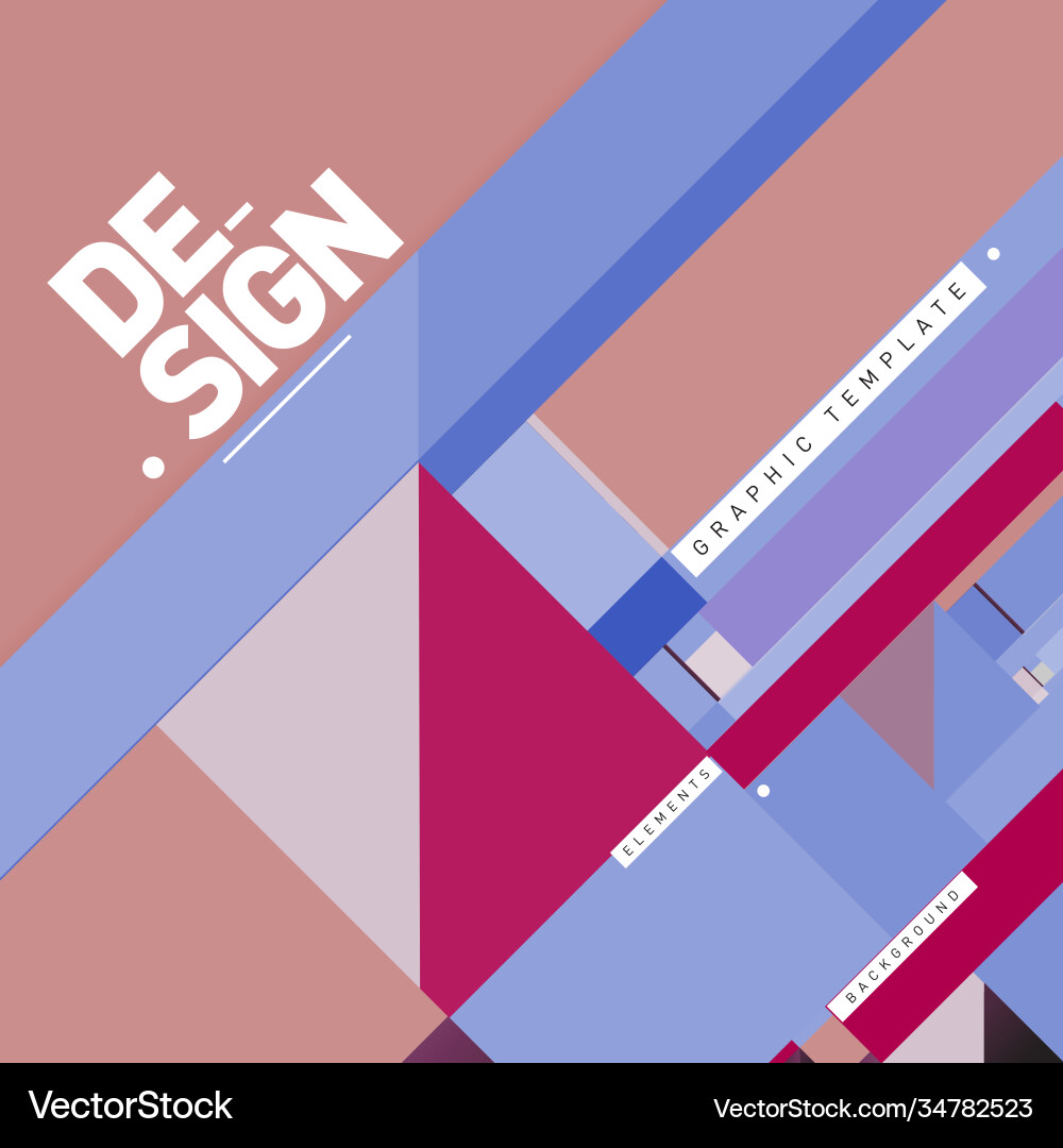 Modern colorful background material design vector image
