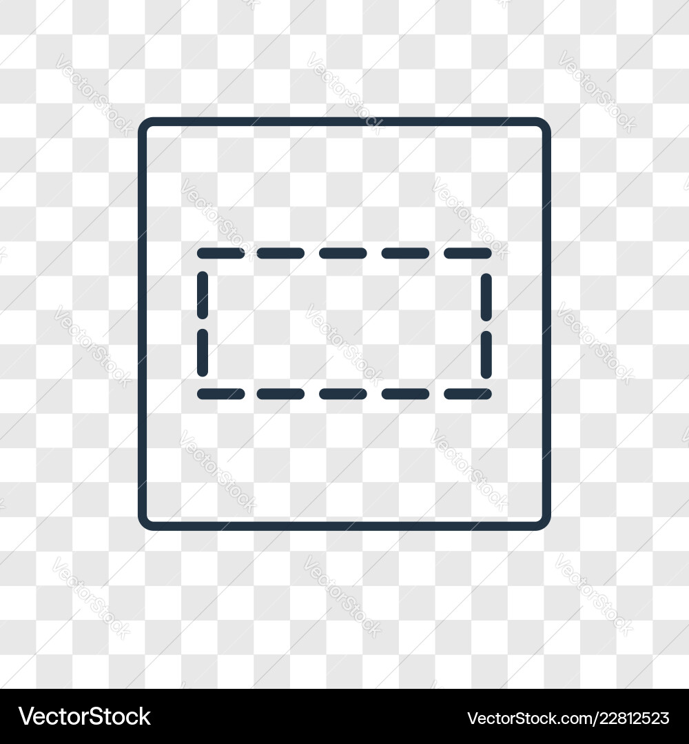 Row concept linear icon isolated on transparent Row concept linear icon isolated on transparent vector image