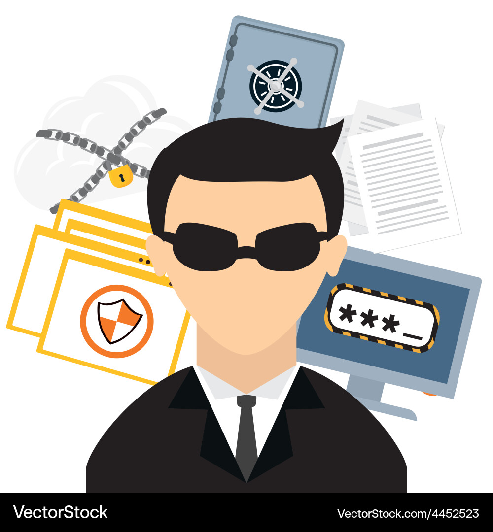 Security system design vector image