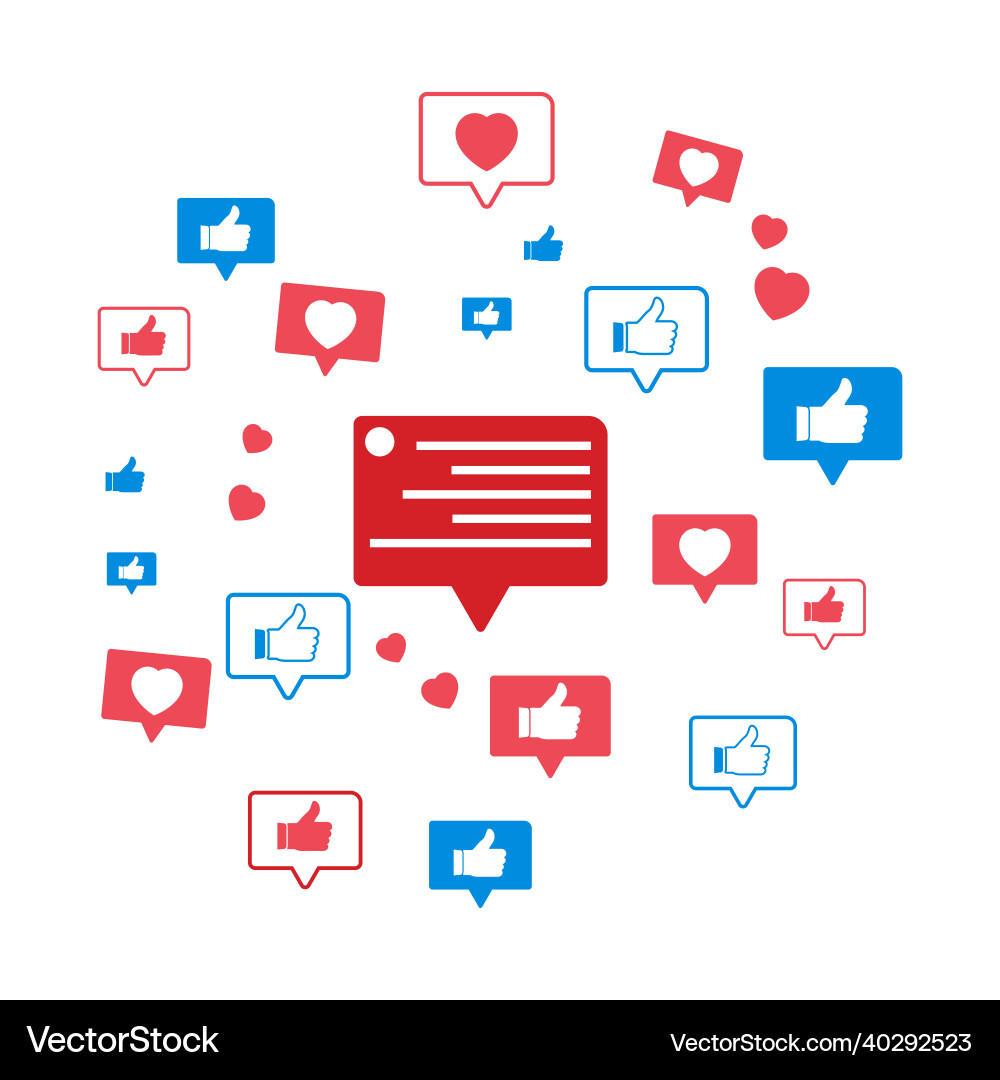 Social media button collection multiple shape Social media button collection multiple shape vector image