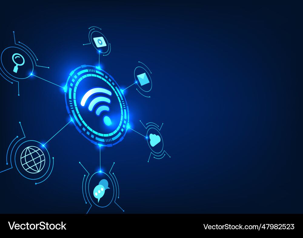 Wi-fi technology wifi icon is inside Wi-fi technology wifi icon is inside vector image