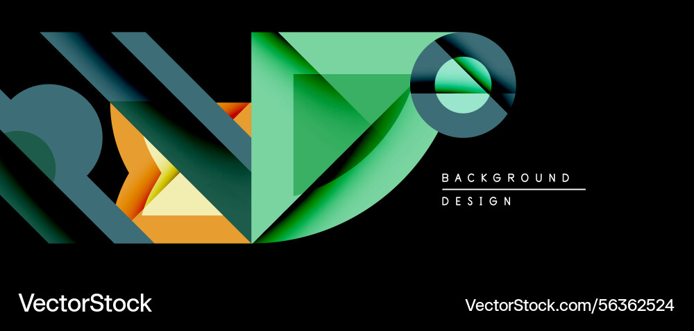 Abstract geometric design features overlapping Abstract geometric design features overlapping vector image