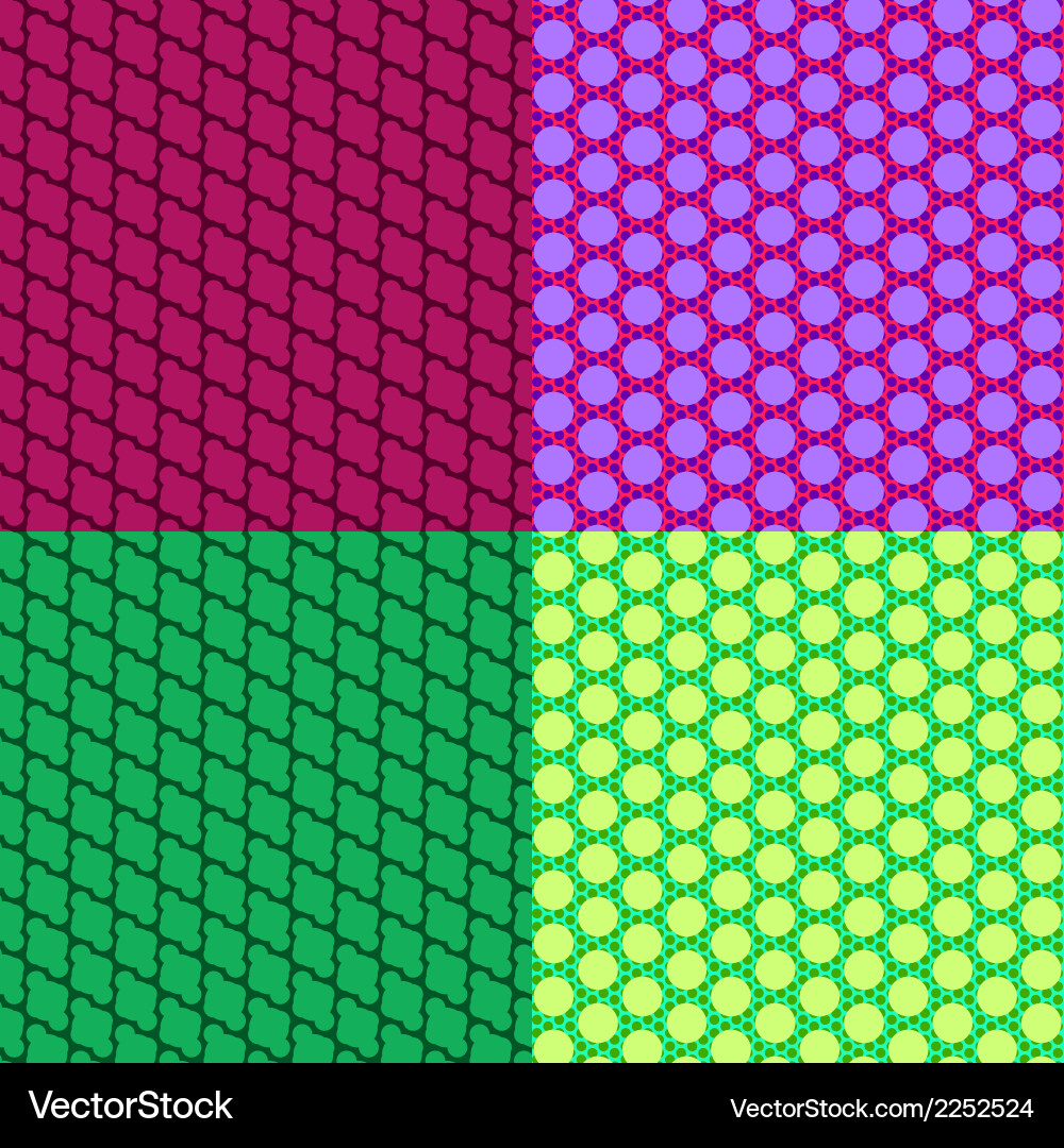 Abstract seamless colorful patterns vector image