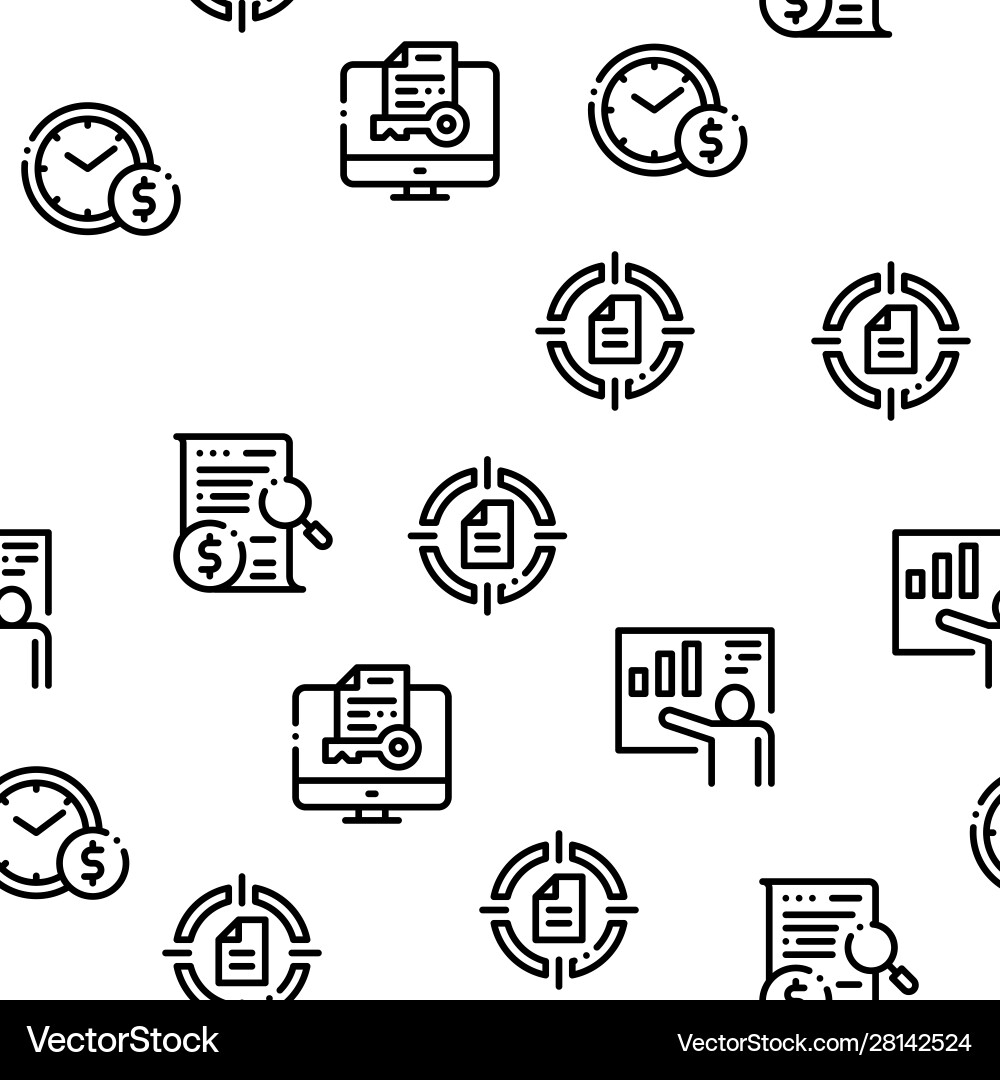 Contract seamless pattern Contract seamless pattern Vector Image