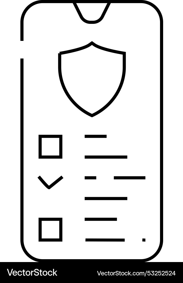Data access line icon Data access line icon vector image