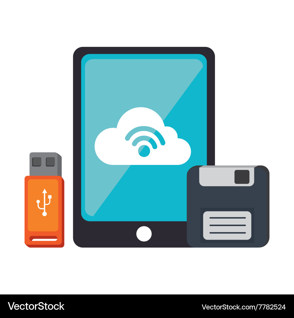Data base design vector image