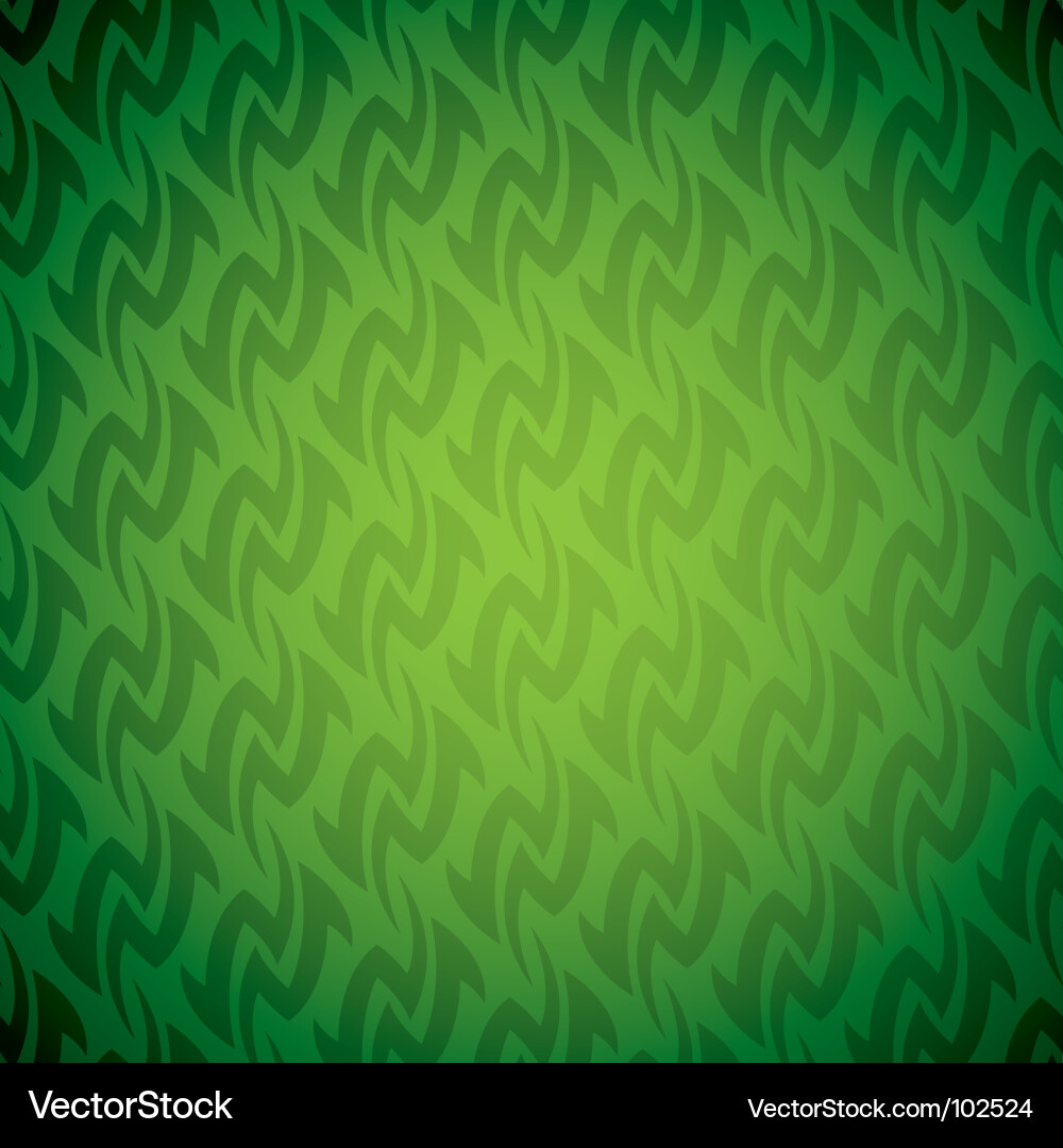 Emerald Wave Pattern vector image