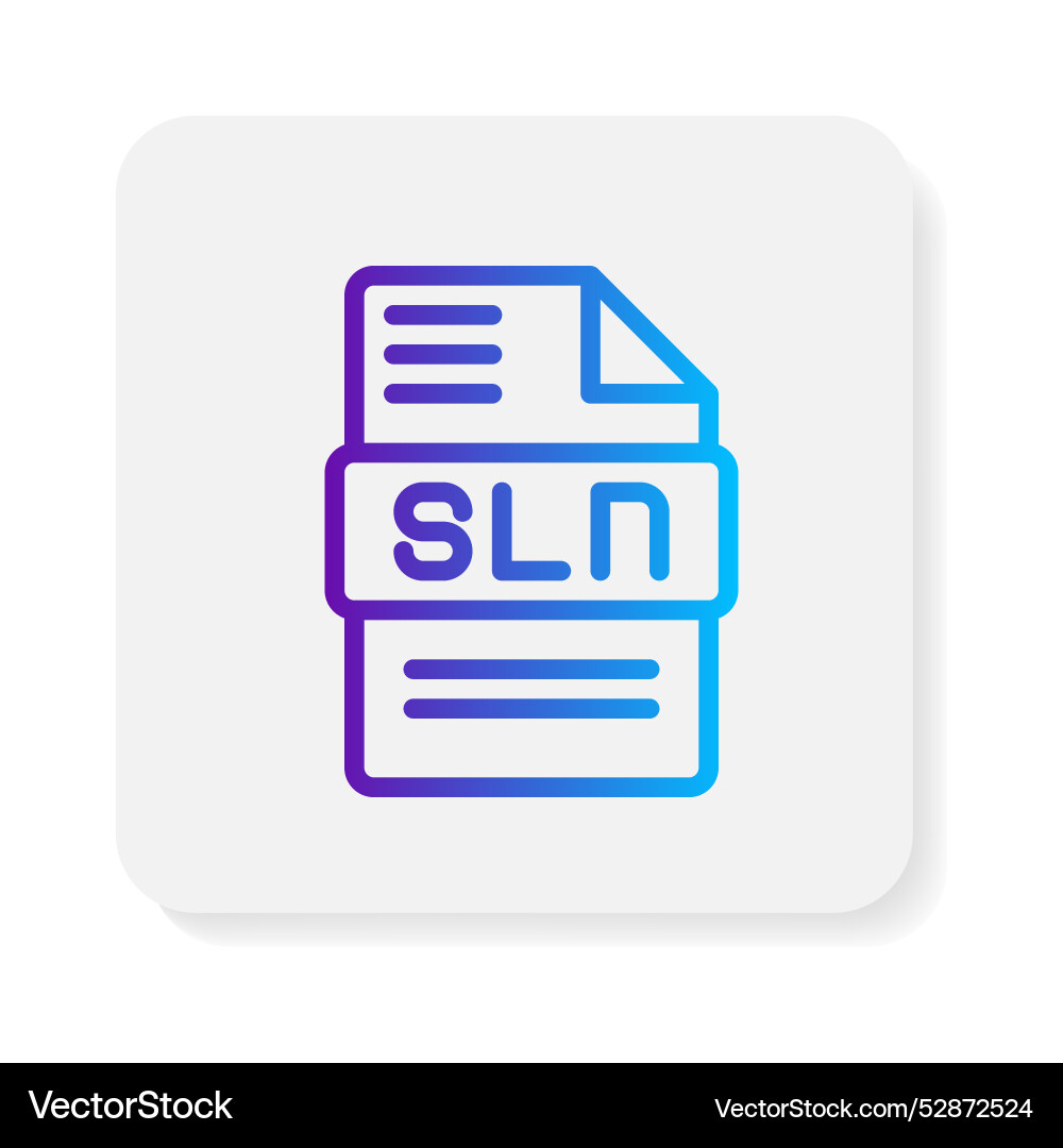 Rsl document file type flat icons extension Rsl document file type flat icons extension Vector Image