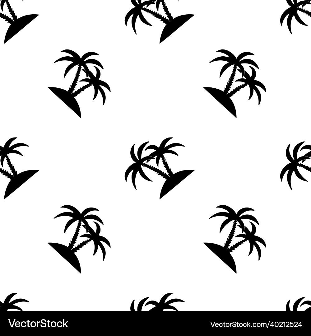 Seamless pattern with palm trees Vector Image