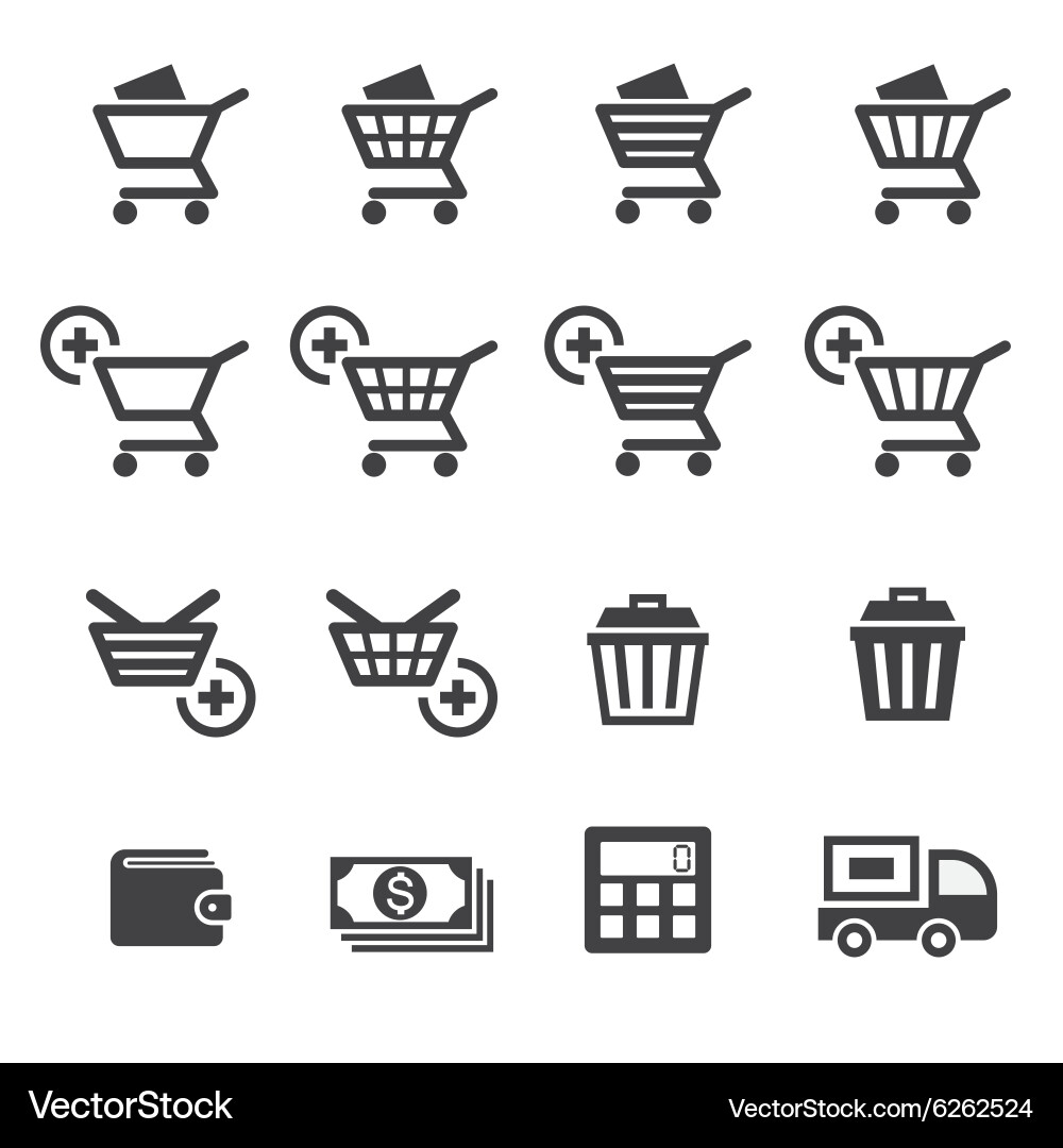 Shopping icon vector image