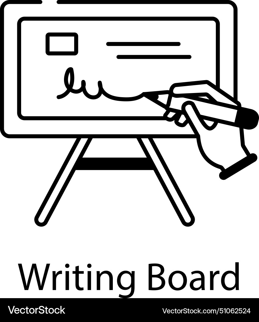 Writing and editing linear icons Vector Image