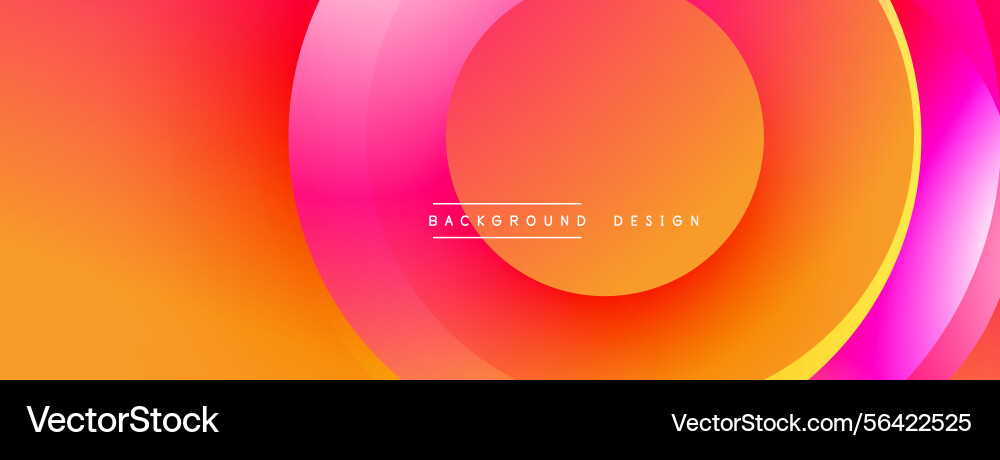 Abstract vibrant layers create dynamic circular vector image