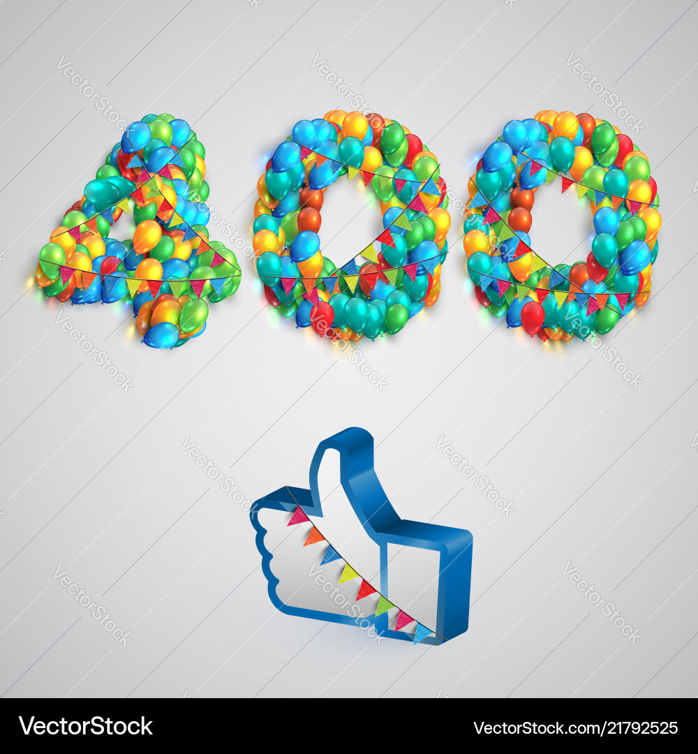Anzahl der von Ballon gemachten Likes Anzahl der von Ballon gemachten Likes vektorbild