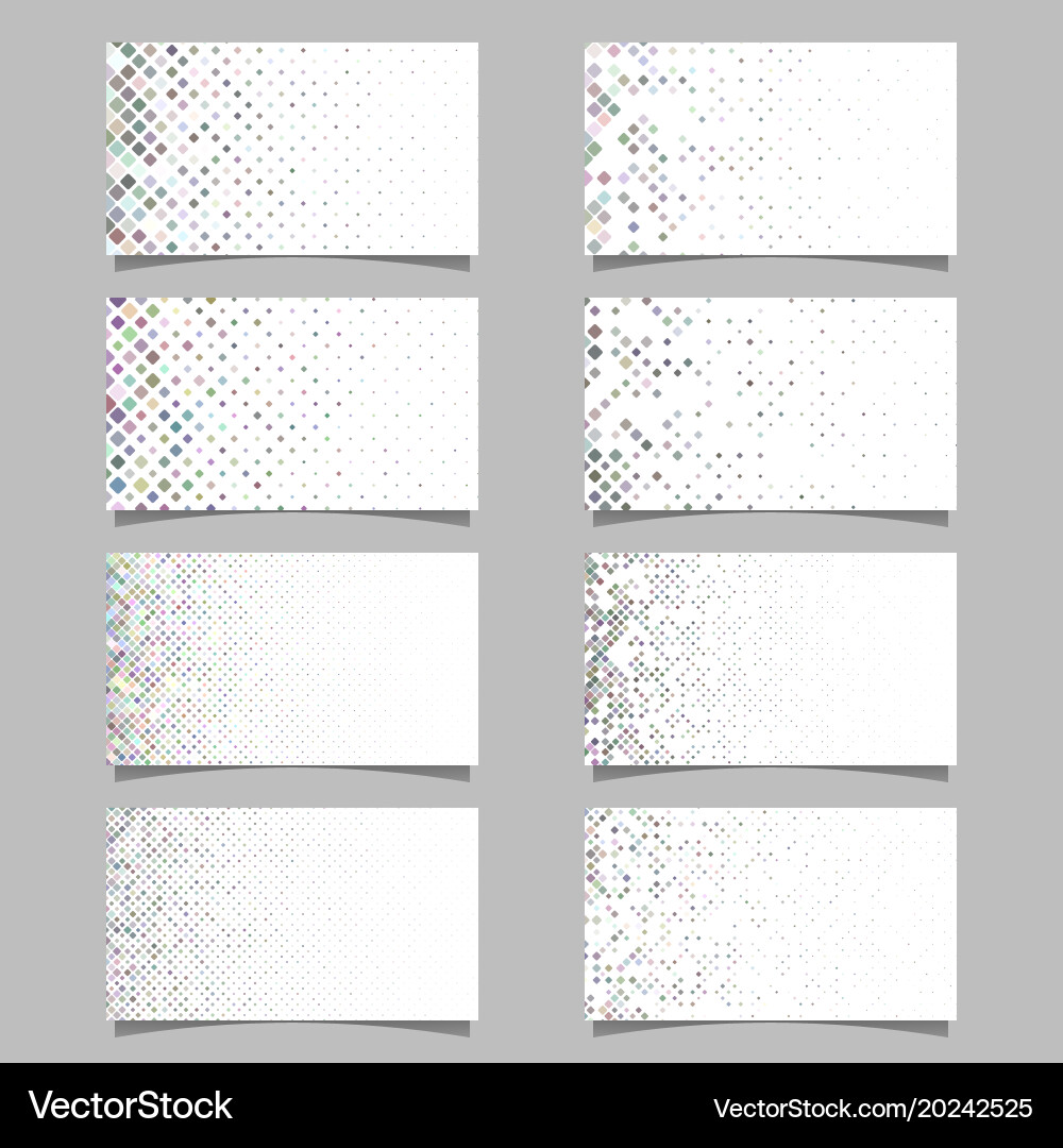 Geometrical diagonal square pattern card vector image
