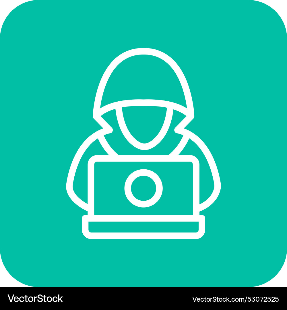Hacker icon design vector image