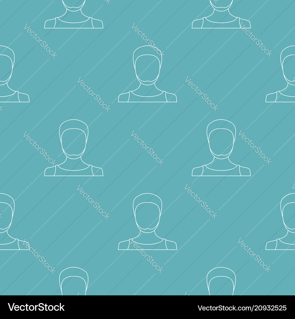Man avatar pattern seamless Man avatar pattern seamless vector image