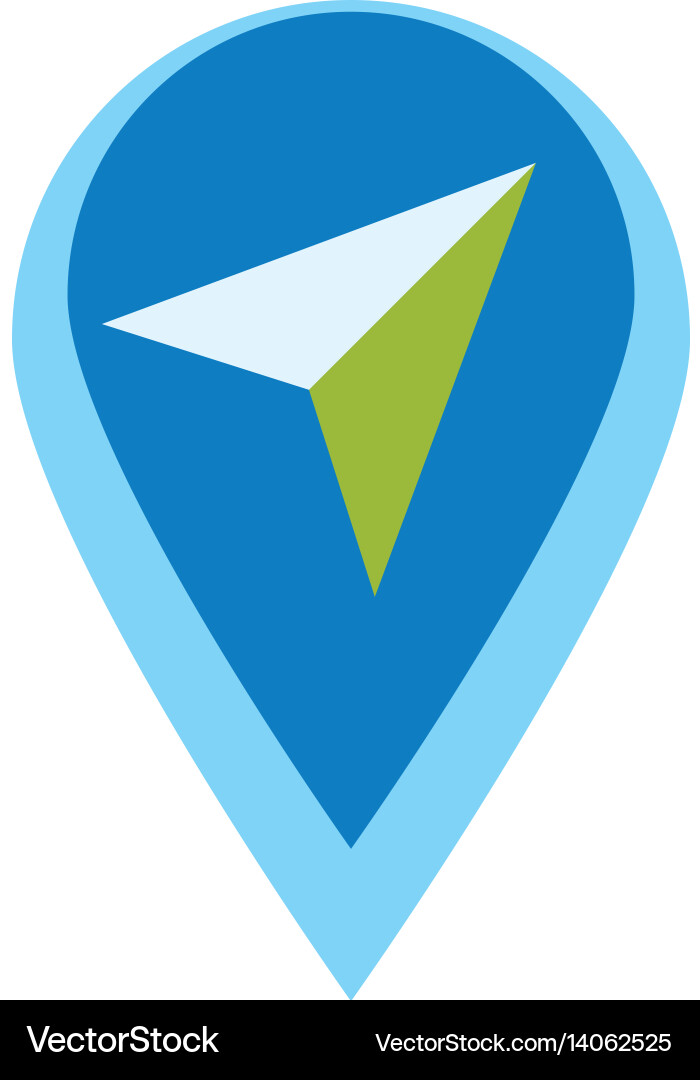 Map pointer app vector image