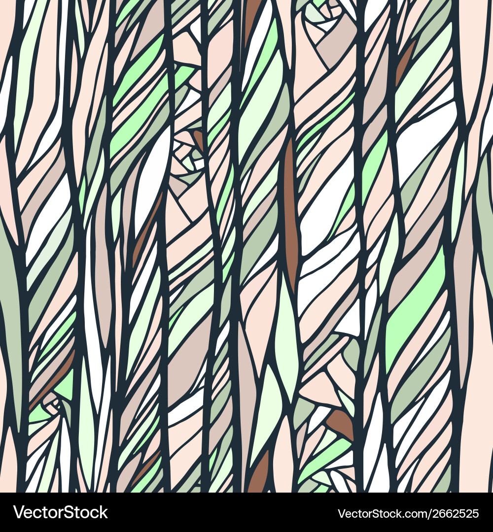 Seamless pattern with colorful abstract doodle Vector Image