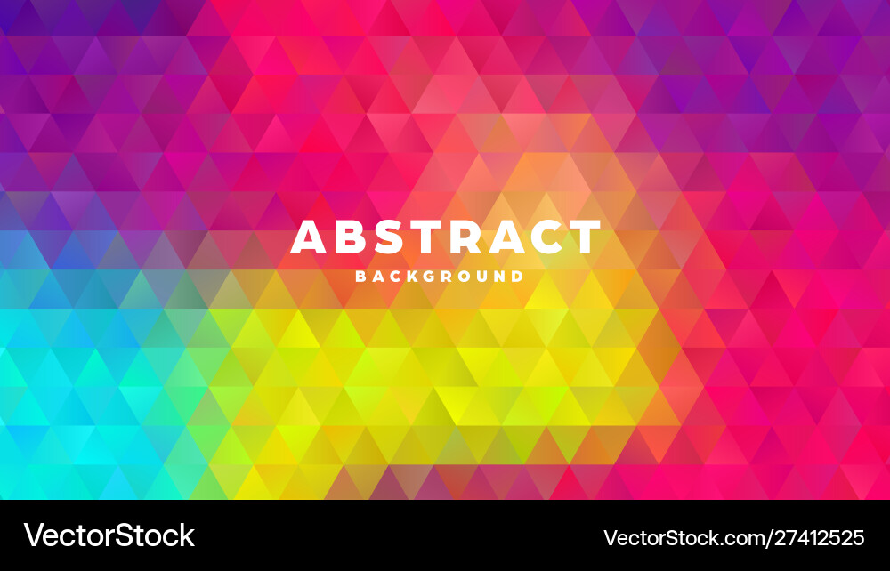 Triangle polygonal abstract background colorful Triangle polygonal abstract background colorful vector image