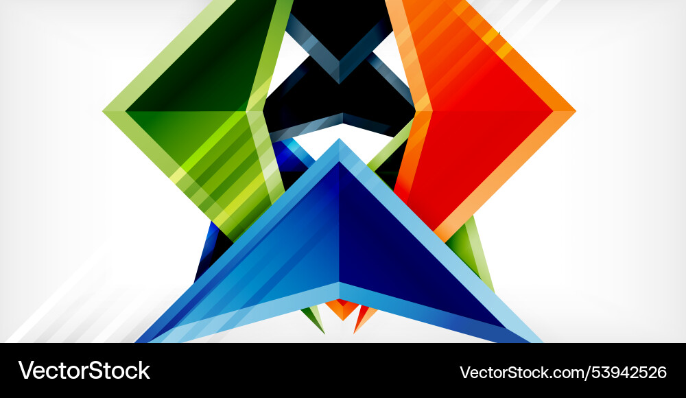 Abstract background color triangles and arrows Abstract background color triangles and arrows Vector Image