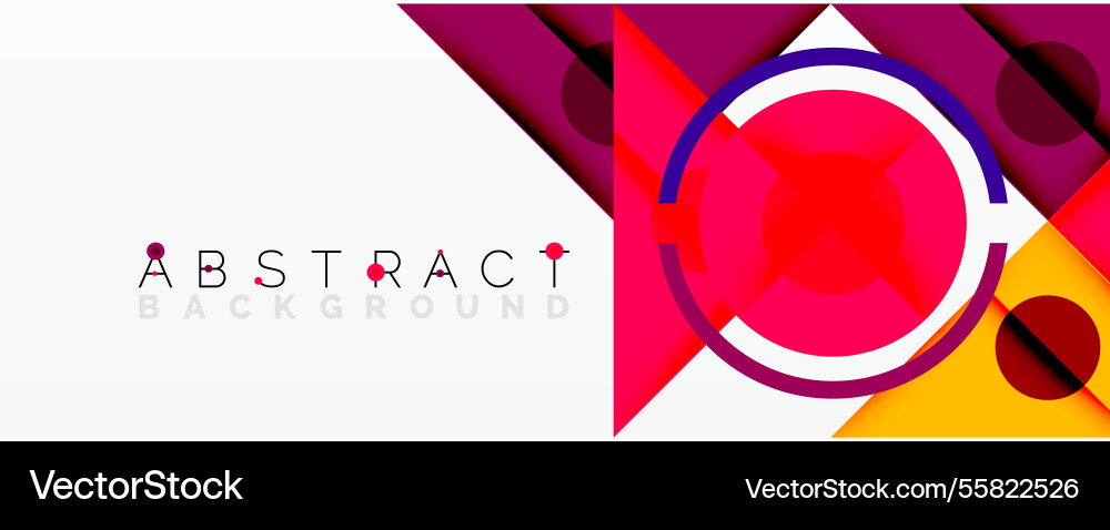 Abstract geometric composition with overlapping Abstract geometric composition with overlapping Vector Image