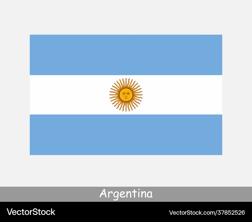 Argentinische Flagge - Nationales Symbol vektorbild
