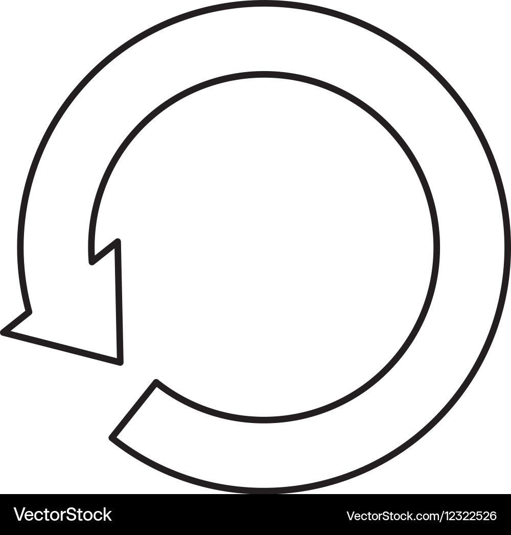 Circular Arrow Cycle Icon vector image
