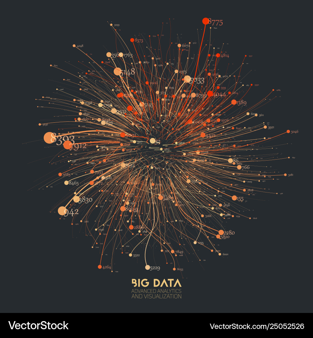 Complex Data Network vector image