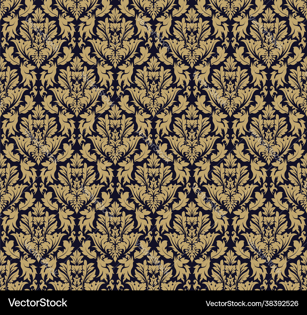 Damask seamless pattern Damask seamless pattern vector image