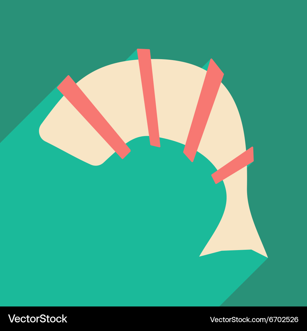 Flat with shadow icon and mobile application Vector Image