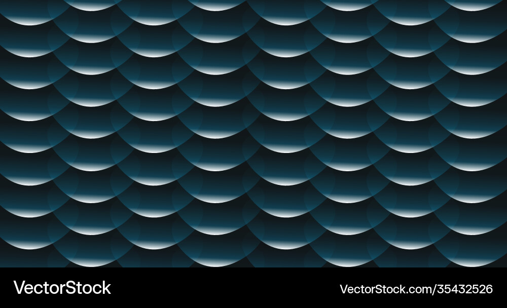 Gradient Fish Scale Pattern vector image