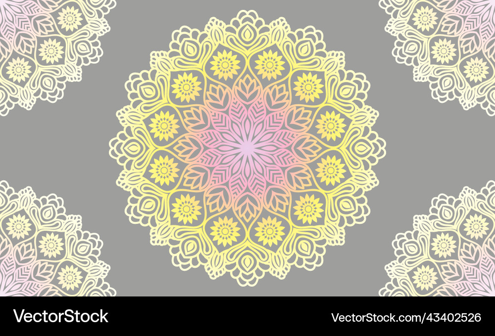 Mandala pattern design background Mandala pattern design background Vector Image