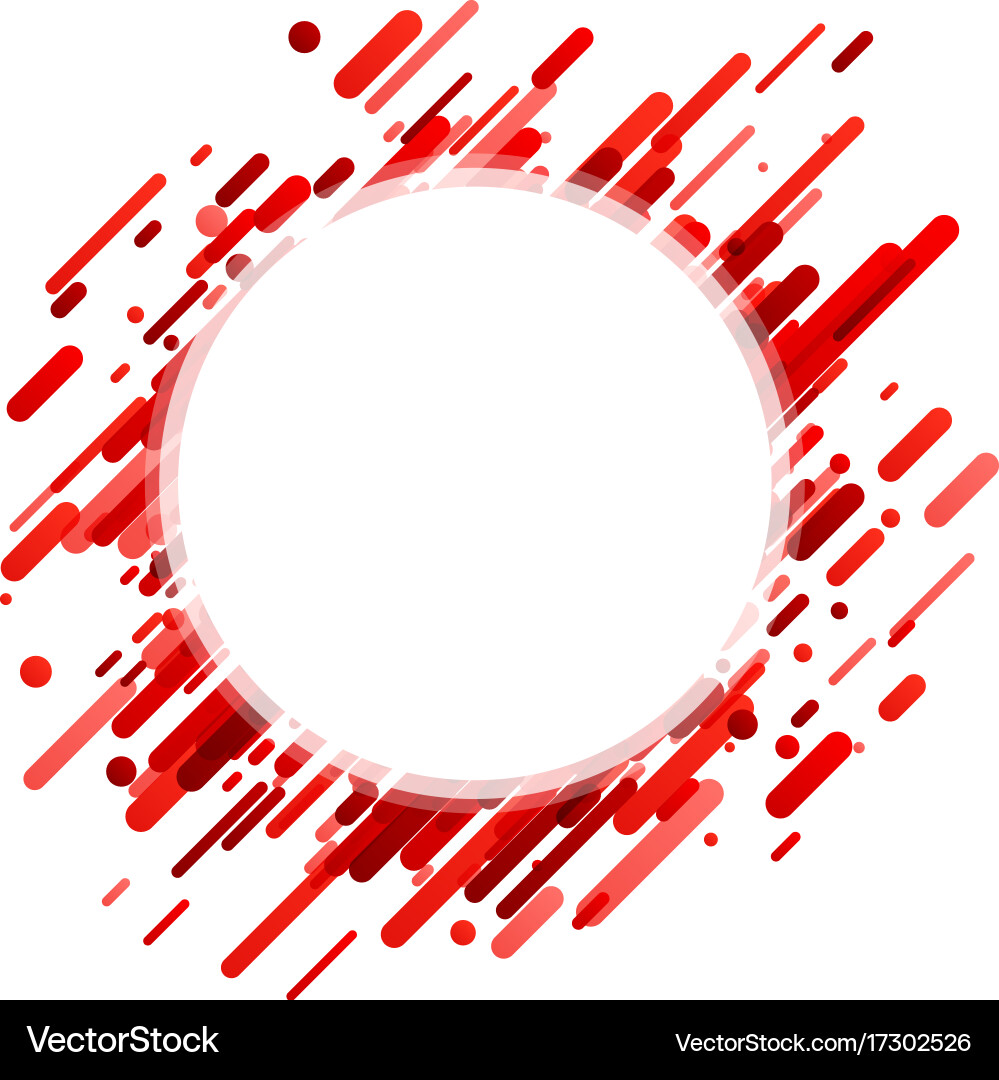 Red Abstract Round Background Vector Image