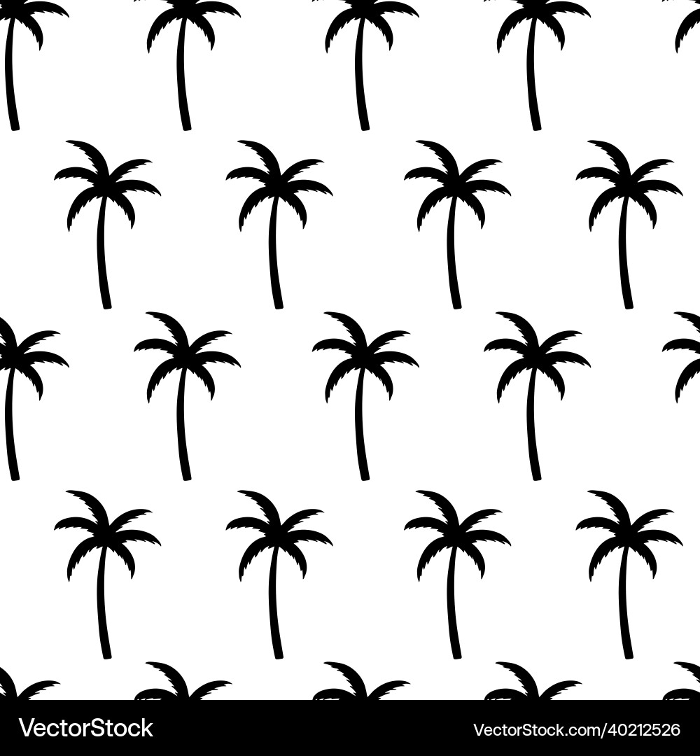 Seamless pattern with palm trees Vector Image