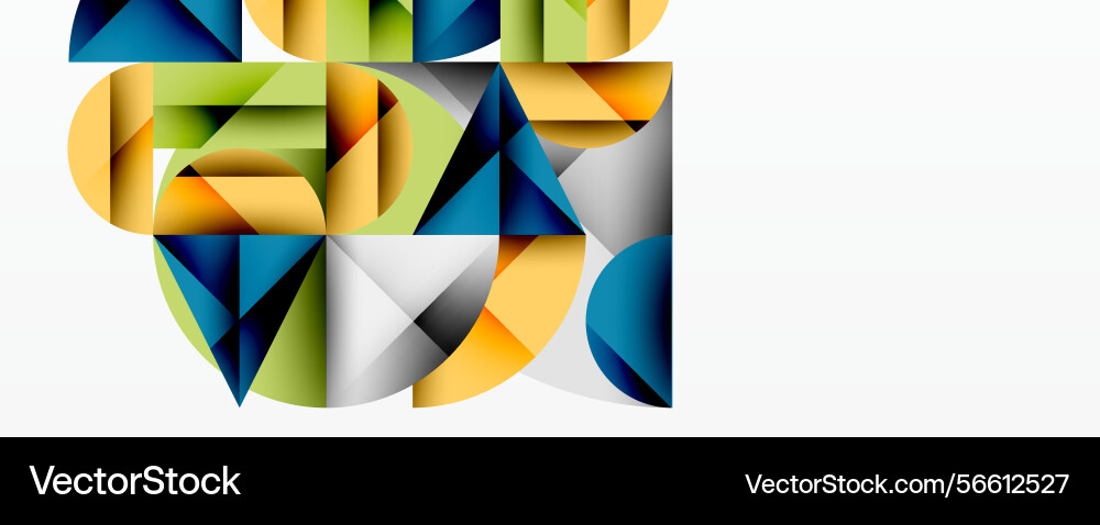 Abstract geometric composition shapes overlap Abstract geometric composition shapes overlap vector image